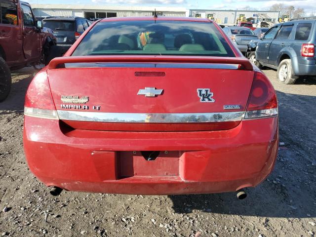 2G1WC583589275709 - 2008 CHEVROLET IMPALA LT RED photo 6