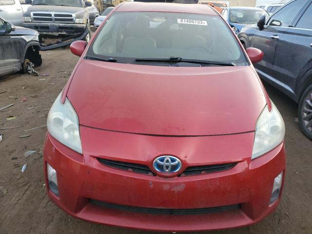 JTDKN3DU5B0282227 - 2011 TOYOTA PRIUS RED photo 5