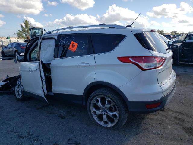 1FMCU0J96DUB16103 - 2013 FORD ESCAPE TITANIUM WHITE photo 2