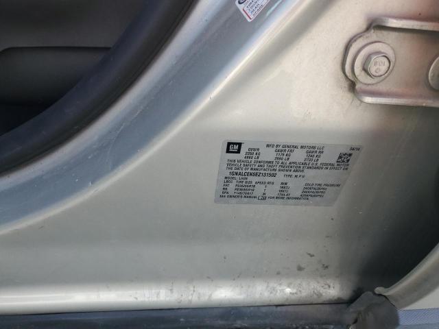 1GNALCEK6EZ131502 - 2014 CHEVROLET EQUINOX LT 银色 照片 13