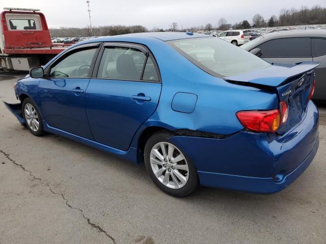 2T1BU40E29C030216 - 2009 TOYOTA COROLLA BASE BLUE photo 2