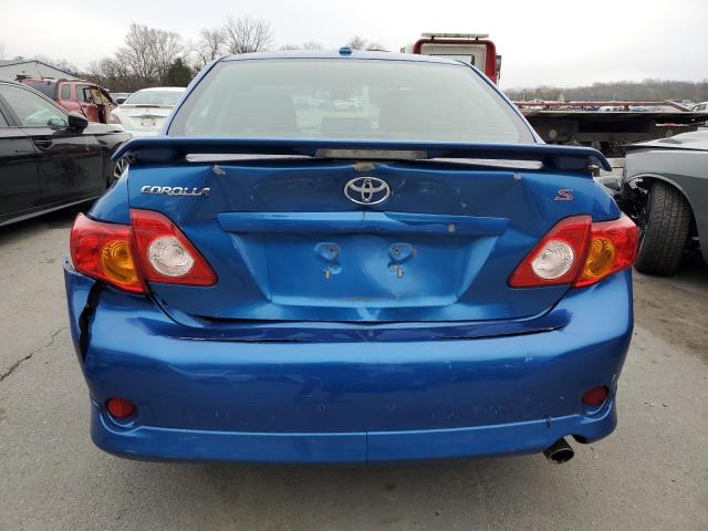 2T1BU40E29C030216 - 2009 TOYOTA COROLLA BASE BLUE photo 6