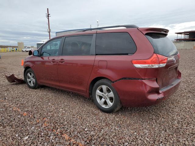 5TDKK3DC8CS277926 - 2012 TOYOTA SIENNA LE BURGUNDY photo 2