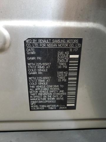 KNMAT2MV2JP530122 - 2018 NISSAN ROGUE S ვერცხლისფერი ფოტო 13