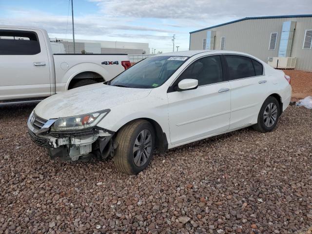 1HGCR2F33FA211794 - 2015 HONDA ACCORD LX WHITE photo 1