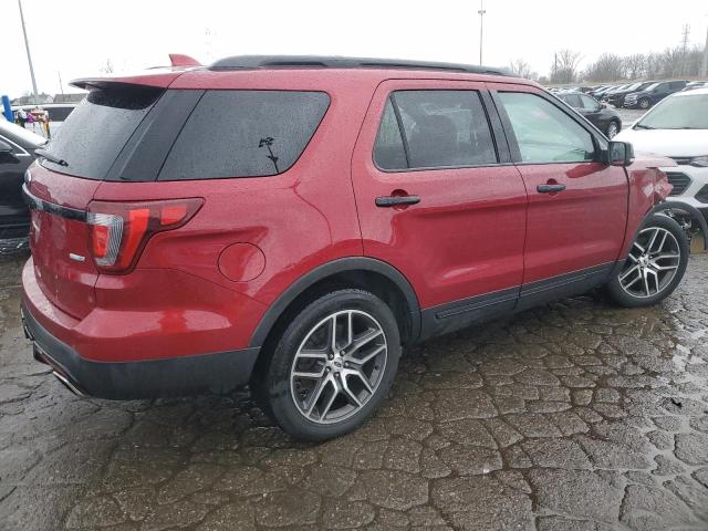 1FM5K8GT5HGA96866 - 2017 FORD EXPLORER SPORT RED photo 3