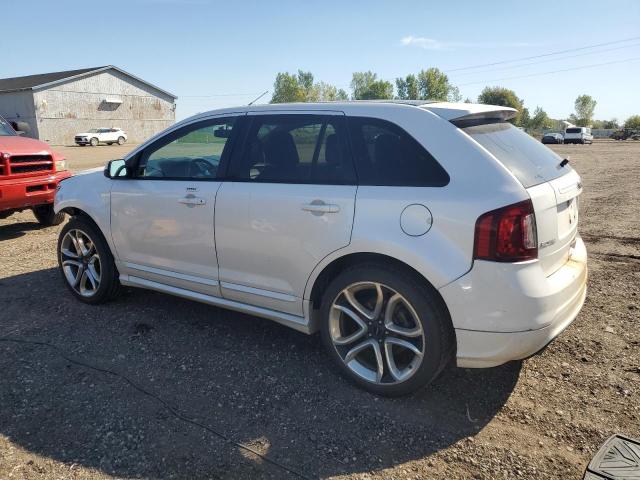 2FMDK4AK2BBA87285 - 2011 FORD EDGE SPORT WHITE photo 2
