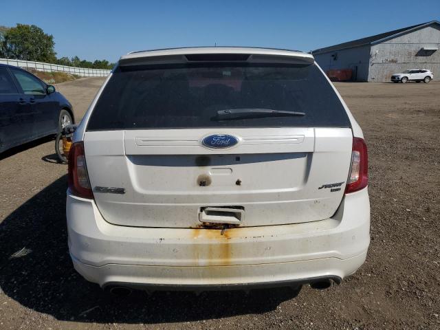 2FMDK4AK2BBA87285 - 2011 FORD EDGE SPORT WHITE photo 6