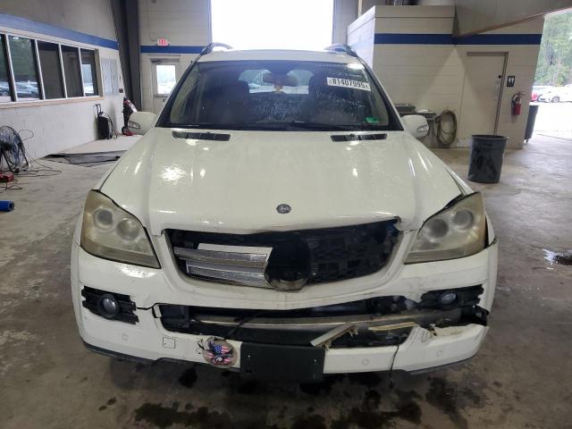 4JGBF71E38A333594 - 2008 MERCEDES-BENZ GL 450 4MATIC WHITE photo 5