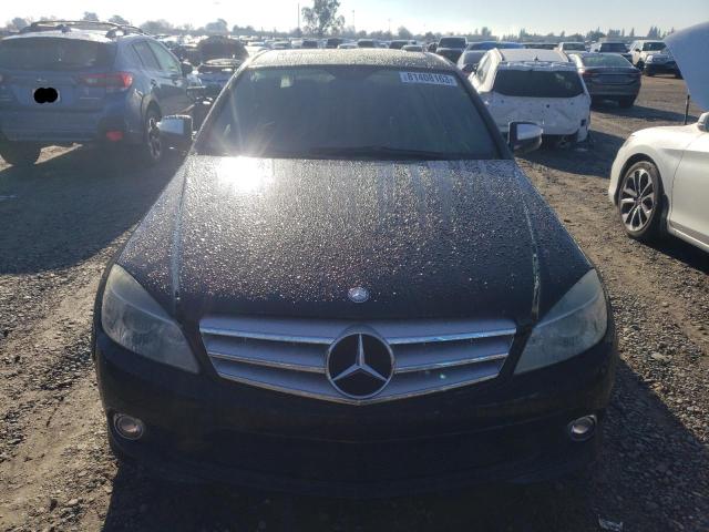 WDDGF56X59F235623 - 2009 MERCEDES-BENZ C 350 BLACK photo 5