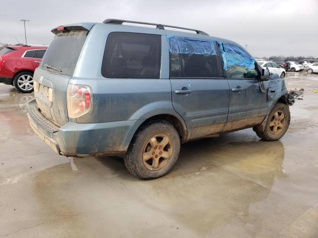 5FNYF28577B020433 - 2007 HONDA PILOT EXL TURQUOISE photo 3