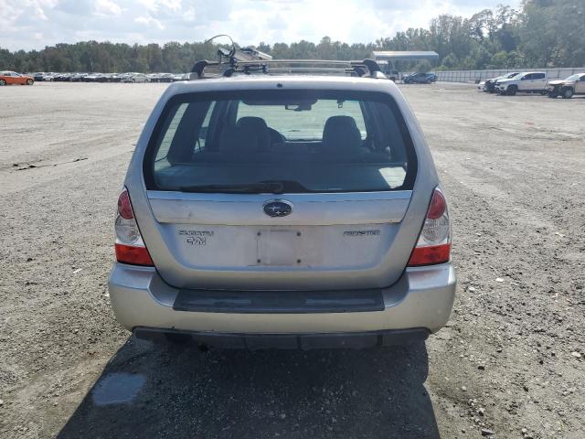 JF1SG63617G717523 - 2007 SUBARU FORESTER 2.5X SILVER photo 6