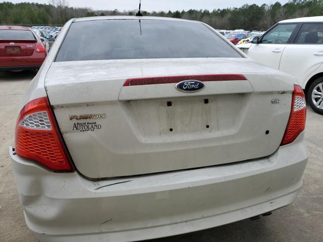 3FAHP0HA0CR164614 - 2012 FORD FUSION SE WHITE photo 6