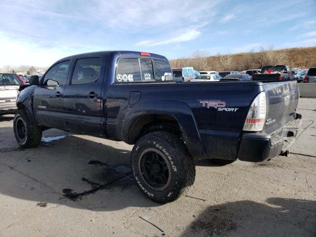 3TMMU4FN5DM059855 - 2013 TOYOTA TACOMA DOUBLE CAB LONG BED BLUE photo 2