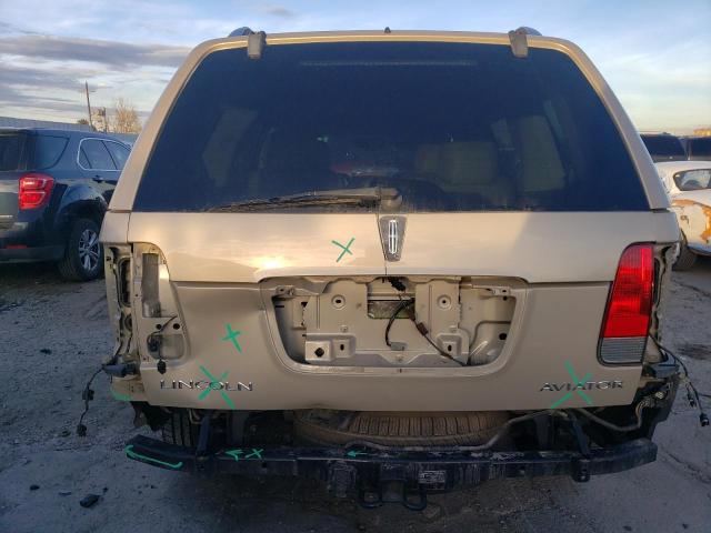 5LMEU88H95ZJ25528 - 2005 LINCOLN AVIATOR 金色 照片 6