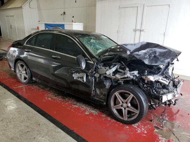 55SWF4KB0HU203254 - 2017 MERCEDES-BENZ C 300 4MATIC BLACK photo 4