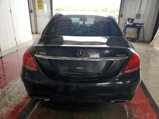 55SWF4KB0HU203254 - 2017 MERCEDES-BENZ C 300 4MATIC BLACK photo 6