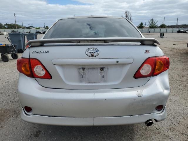 1NXBU40E69Z155489 - 2009 TOYOTA COROLLA BASE SILVER photo 6