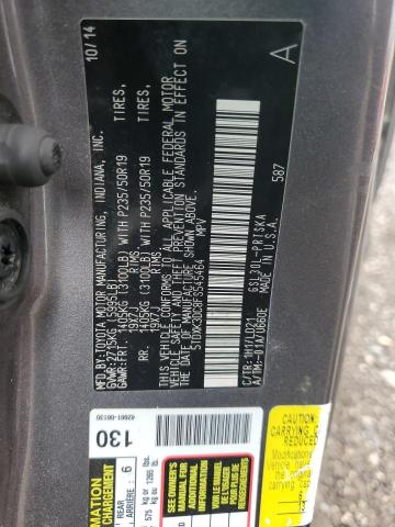 5TDXK3DC8FS545464 - 2015 TOYOTA SIENNA SPORT 灰色 照片 13