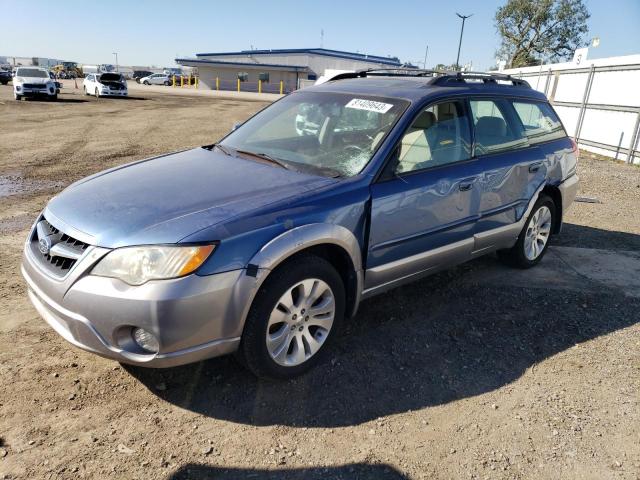 4S4BP62C687327824 - 2008 SUBARU OUTBACK 2.5I LIMITED BLUE photo 1