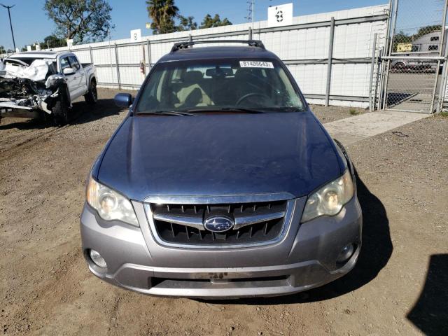 4S4BP62C687327824 - 2008 SUBARU OUTBACK 2.5I LIMITED BLUE photo 5