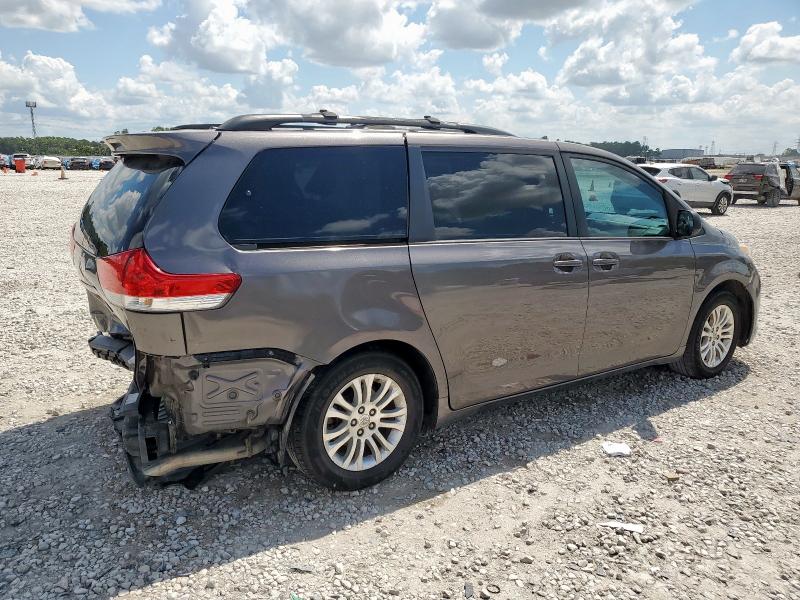 5TDYK3DCXDS383810 - 2013 TOYOTA SIENNA XLE Մոխրագույն լուսանկար 3