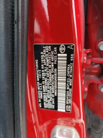 VNKKTUD35GA058290 - 2016 TOYOTA YARIS L RED photo 12