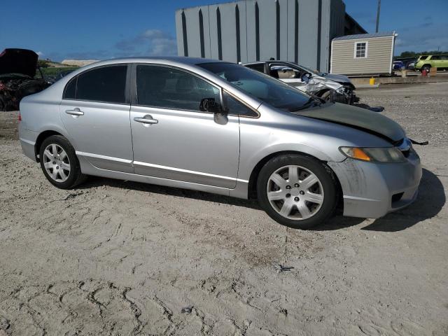 2HGFA1F50AH302323 - 2010 HONDA CIVIC LX SILVER photo 4