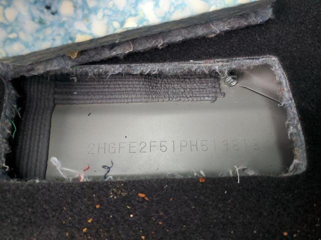 2HGFE2F51PH519818 - 2023 HONDA CIVIC SPORT Gris foto 12