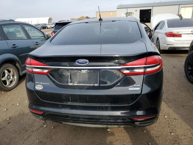 3FA6P0H96HR410313 - 2017 FORD FUSION SE BLACK photo 6