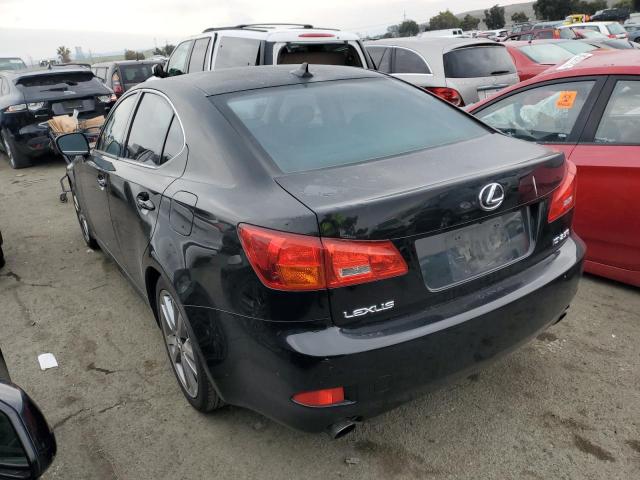 JTHBK262X85081318 - 2008 LEXUS IS 250 BLACK photo 2