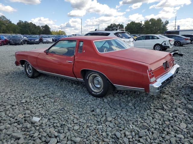 1H57U7B484260 - 1977 CHEVROLET MONTECARLO წითელი ფოტო 2