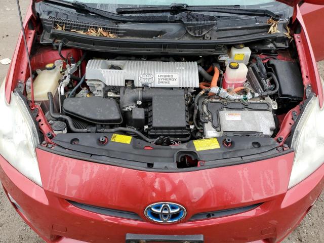 JTDKN3DU1B1442548 - 2011 TOYOTA PRIUS წითელი ფოტო 11