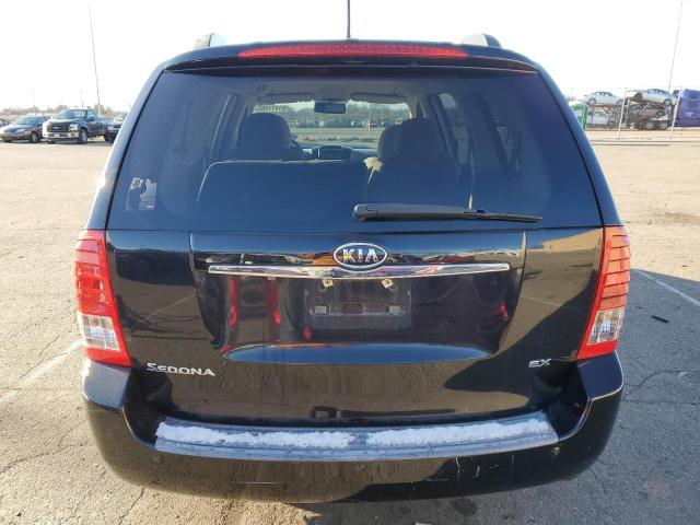 KNDMH4C73B6396869 - 2011 KIA SEDONA EX BLACK photo 6