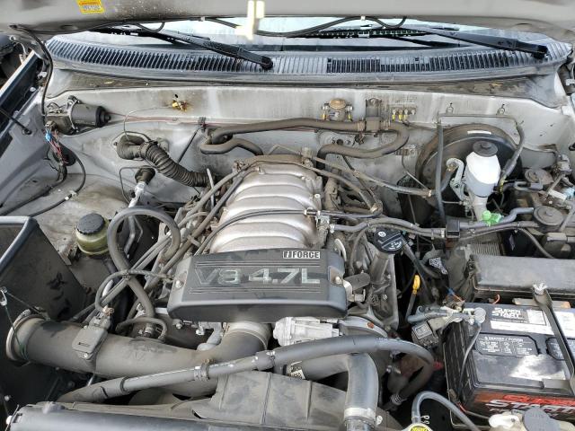 5TBBT44191S170729 - 2001 TOYOTA TUNDRA ACCESS CAB ნაცრისფერი ფოტო 11