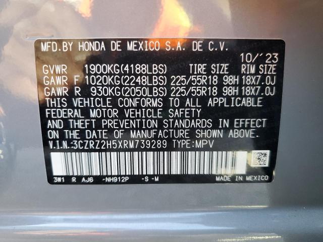 3CZRZ2H5XRM739289 - 2024 HONDA HR-V SPORT Grau Foto 14