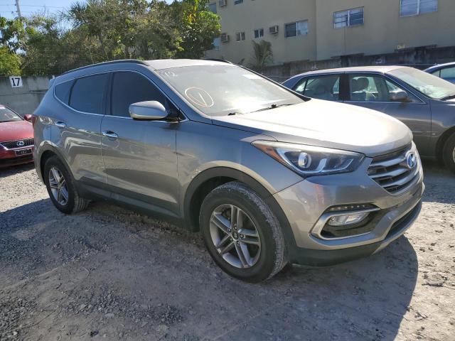 5XYZU3LB3HG424742 - 2017 HYUNDAI SANTA FE S GRAY photo 4