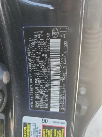 2T1BURHE9JC036990 - 2018 TOYOTA COROLLA L BLACK photo 13