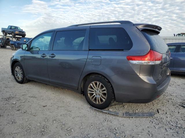 5TDYK3DC6BS005044 - 2011 TOYOTA SIENNA XLE GRAY photo 2