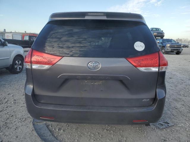 5TDYK3DC6BS005044 - 2011 TOYOTA SIENNA XLE GRAY photo 6