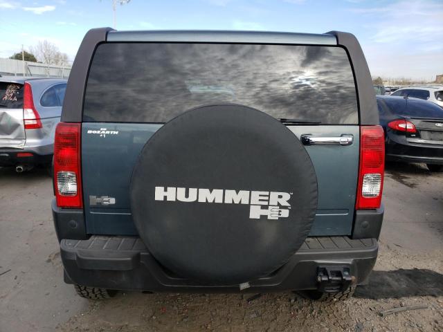 5GTDN13E678105274 - 2007 HUMMER H3 TEAL photo 6