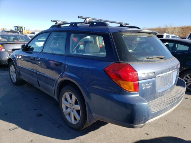 4S4BP61C677345675 - 2007 SUBARU LEGACY OUTBACK 2.5I BLUE photo 2