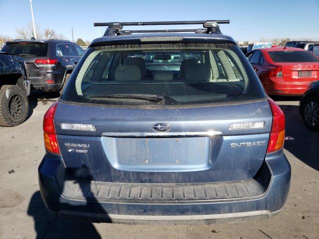 4S4BP61C677345675 - 2007 SUBARU LEGACY OUTBACK 2.5I BLUE photo 6