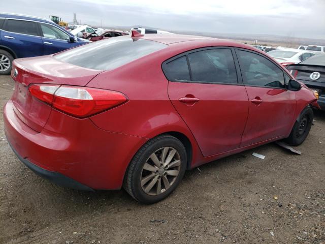 KNAFX4A64G5437767 - 2016 KIA FORTE LX RED photo 3