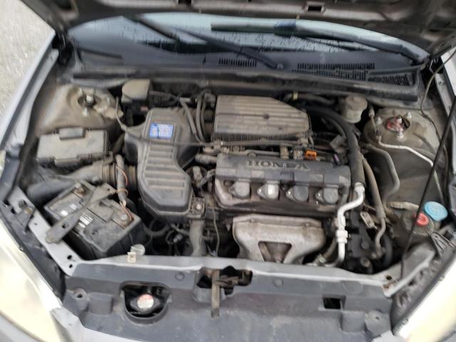 2HGES16584H583414 - 2004 HONDA CIVIC LX GRAY photo 11