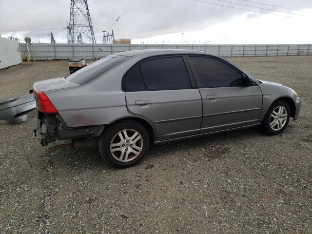 2HGES16584H583414 - 2004 HONDA CIVIC LX GRAY photo 3