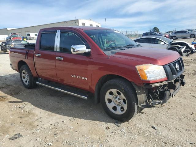 1N6AA0EKXEN513758 - 2014 NISSAN TITAN S RED photo 4