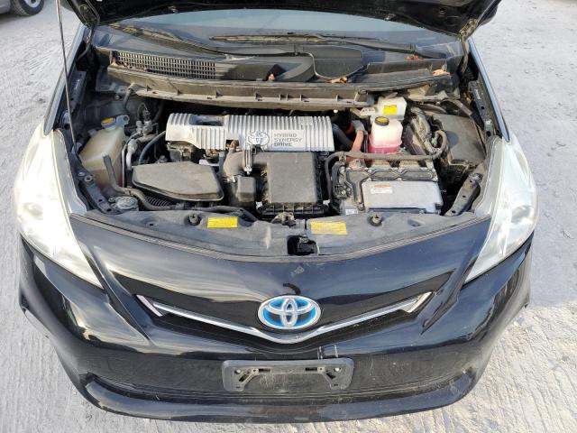 JTDZN3EU0C3059607 - 2012 TOYOTA PRIUS V BLACK photo 11