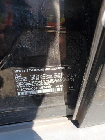 5UXZW0C54CL674991 - 2012 BMW X5 XDRIVE35D BLACK photo 14