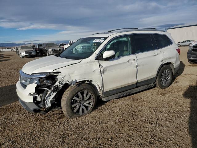 5FNYF6H56KB015319 - 2019 HONDA PILOT EXL WHITE photo 1